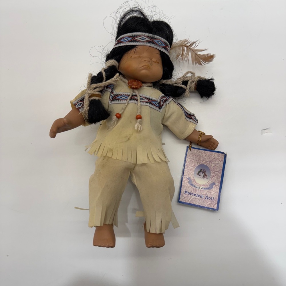Goldenvale Collection Amanda Porcelain Doll Native American Style Limited Ed